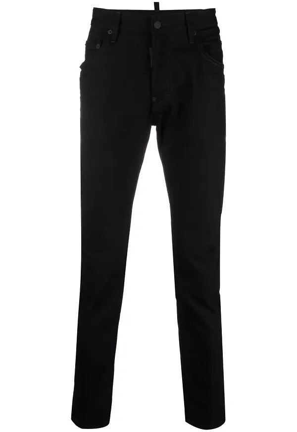 Dsquared2 skinny-jeans med låg midja - Svart