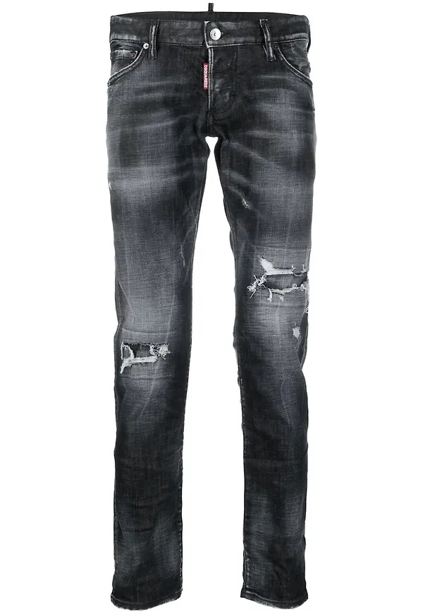Dsquared2 skinny-jeans med slitning - Blå