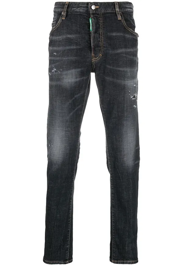 Dsquared2 skinny-jeans med slitning - Blå