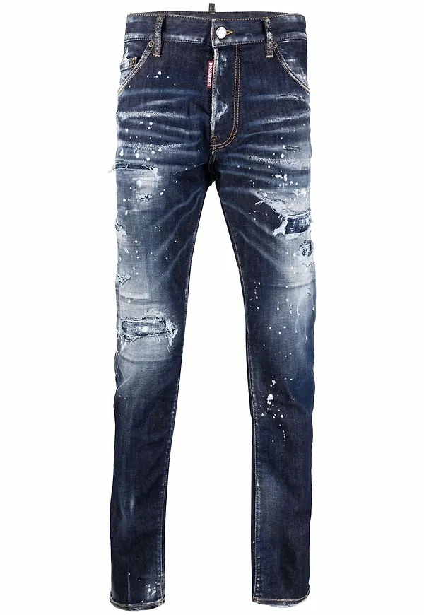 Dsquared2 skinny-jeans med slitning - Blå