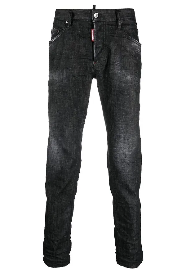Dsquared2 skinny-jeans med slitning - Svart