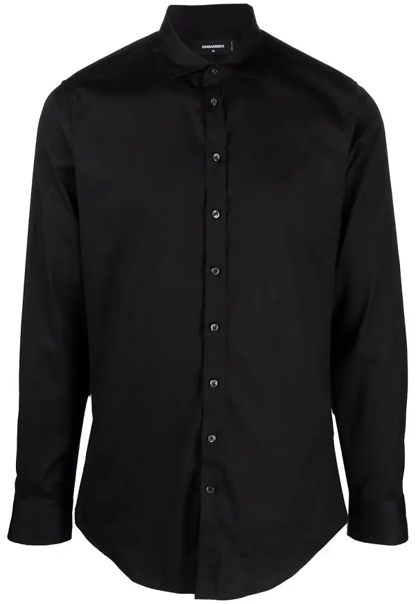 Dsquared2 skjorta i bomullsstretch - Svart