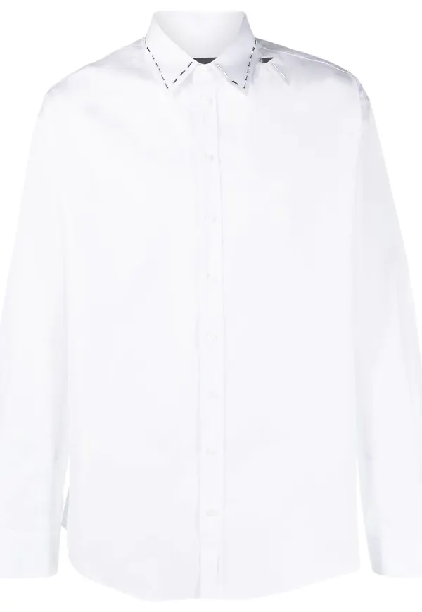 Dsquared2 skjorta med stygndetalj - Vit