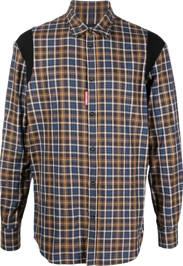 Dsquared2 skotskrutig skjorta - Blå