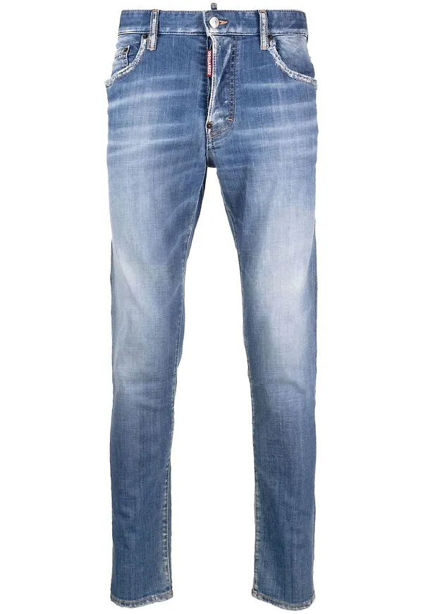 Dsquared2 slim fit-jeans - Blå