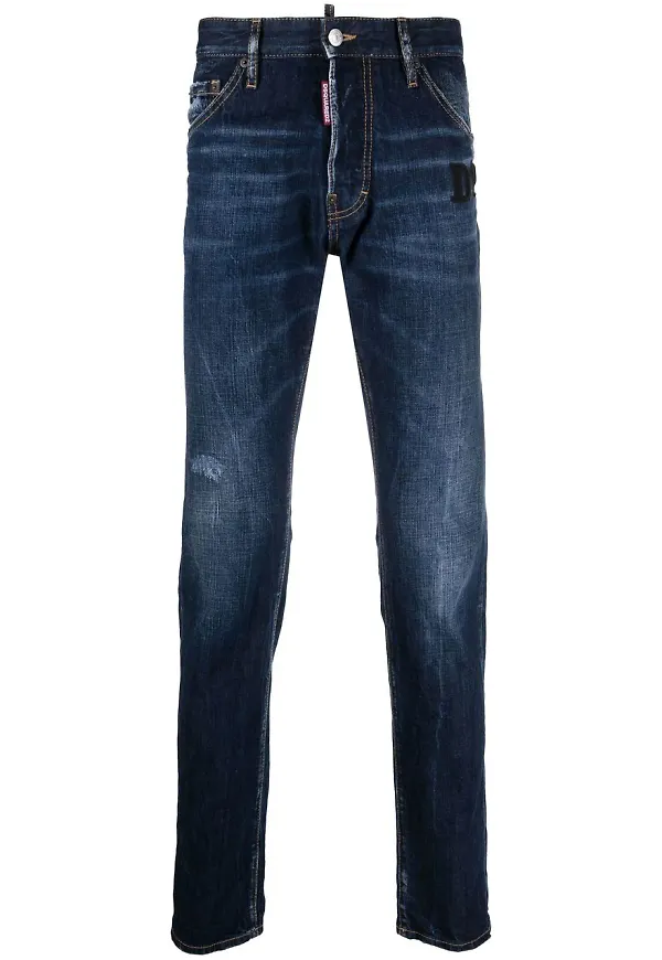 Dsquared2 slim fit-jeans - Blå