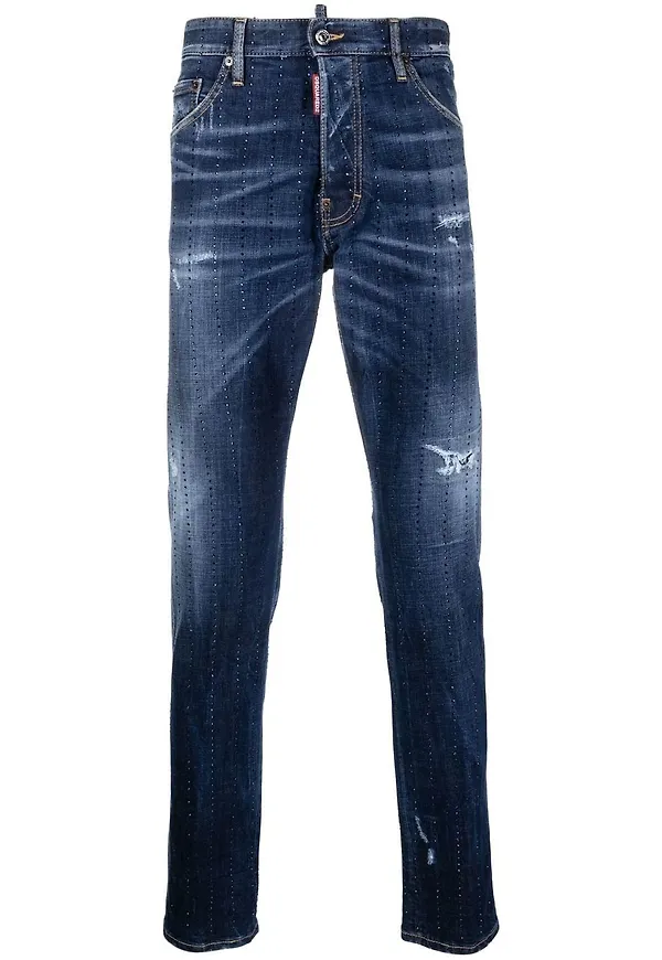 Dsquared2 slim fit-jeans - Blå