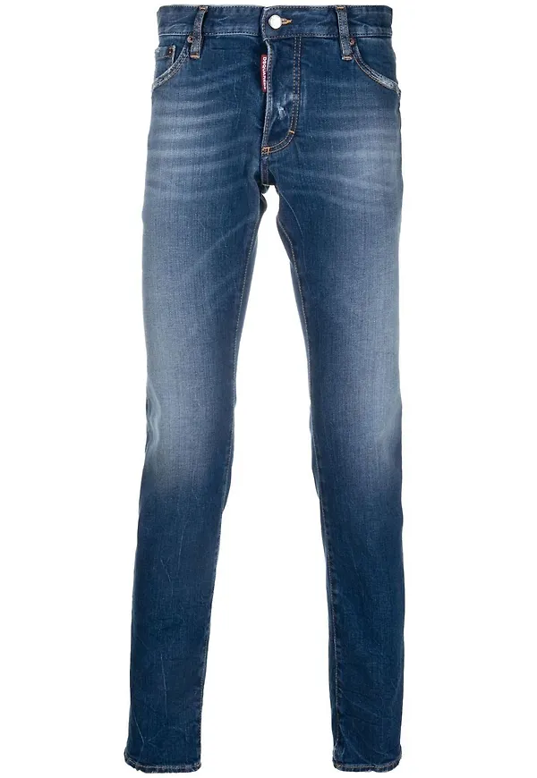 Dsquared2 slim fit-jeans - Blå