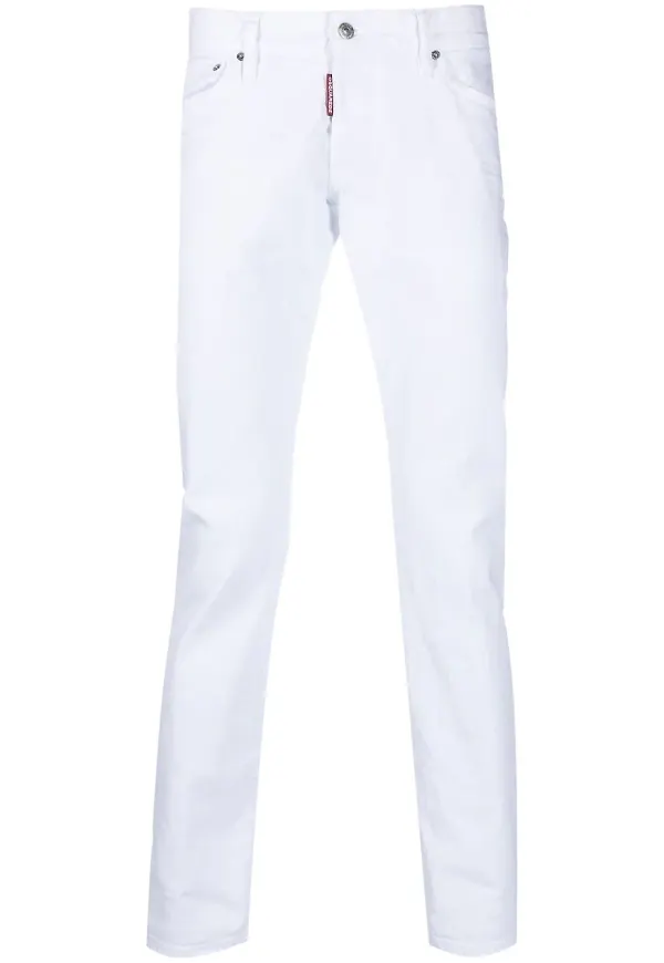 Dsquared2 slim fit-jeans - Vit