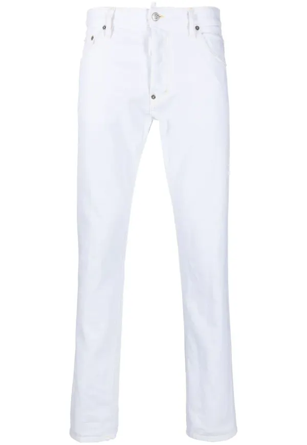 Dsquared2 slim fit-jeans - Vit