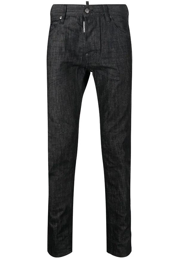 Dsquared2 slim fit-jeans med låg midja - Svart