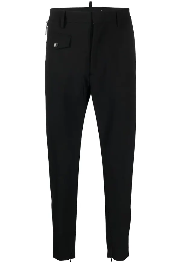 Dsquared2 smala trekvartsbyxor - Svart