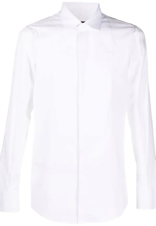 Dsquared2 smokingskjorta i stretch - Vit