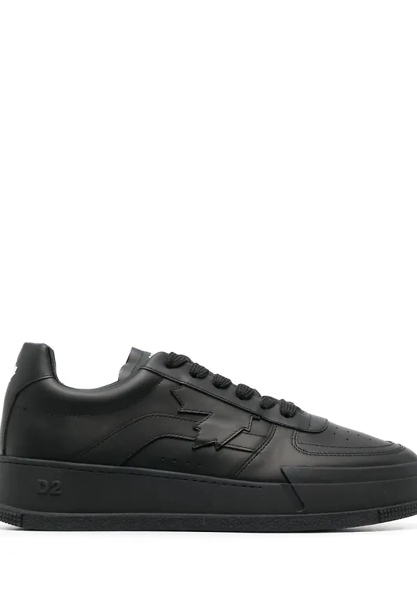 Dsquared2 sneakers med logotyp - Svart