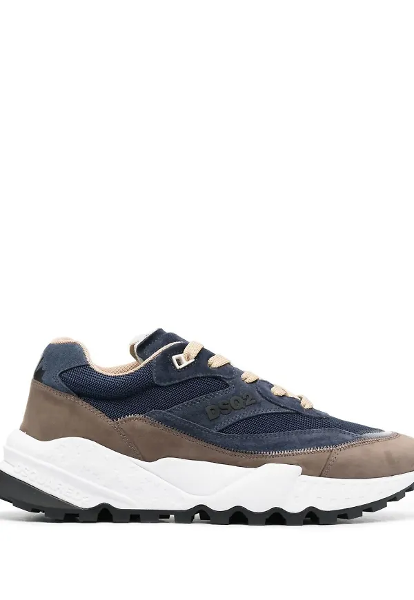 Dsquared2 sneakers med panel - Blå