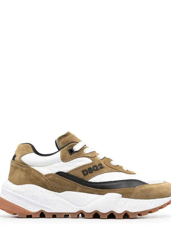 Dsquared2 sneakers med panel - Grön