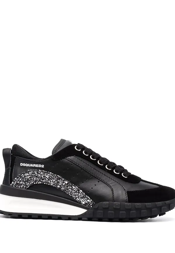 Dsquared2 sneakers med paneldetalj - Svart
