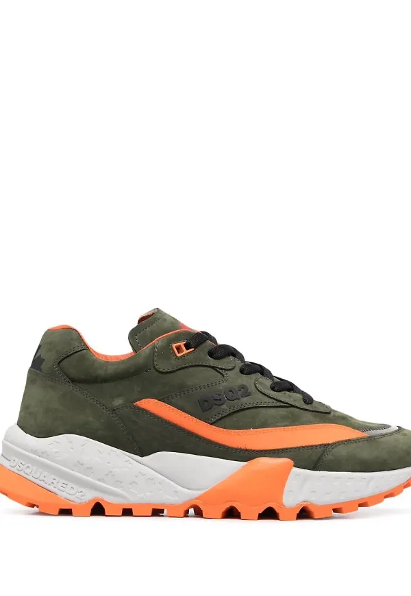 Dsquared2 sneakers med paneler - Grön