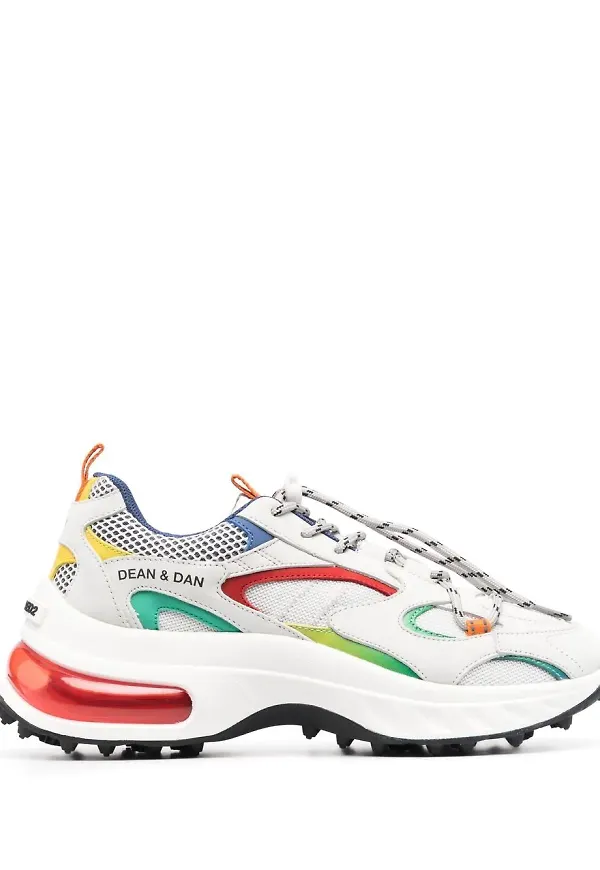 Dsquared2 sneakers med paneler - Vit
