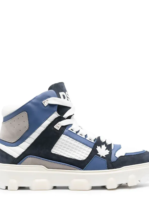 Dsquared2 sneakers med paneler - Vit