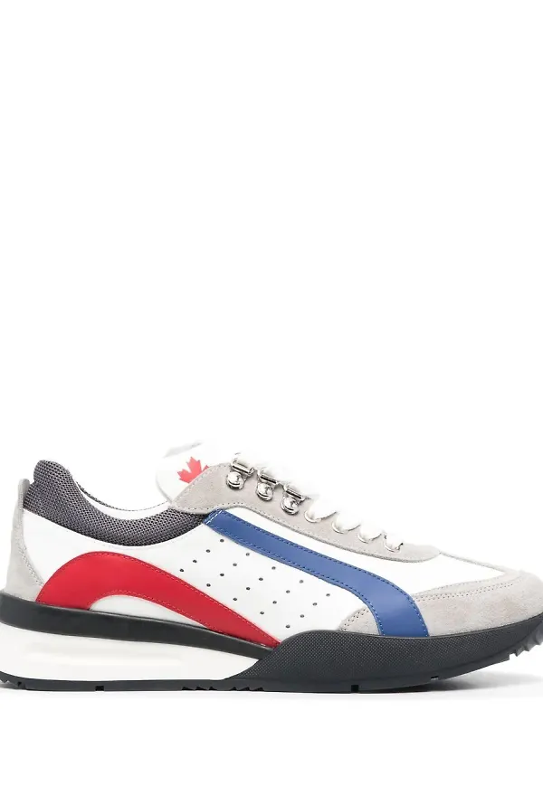 Dsquared2 sneakers med sidorand - Vit