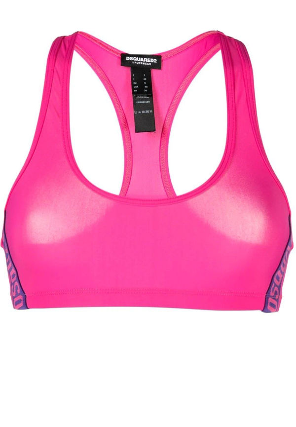Dsquared2 sport-BH med logotypband - Rosa