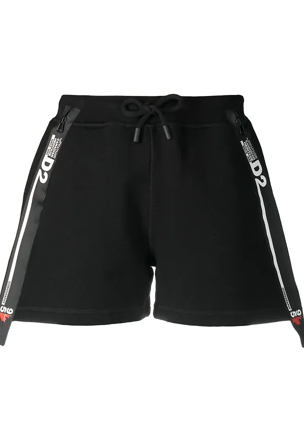 Dsquared2 sportshorts med logotyp - Svart