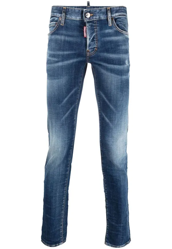 Dsquared2 stentvättade skinny-jeans - Blå