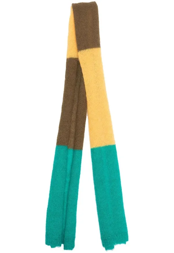 Dsquared2 stickad halsduk med lappdesign - Grön