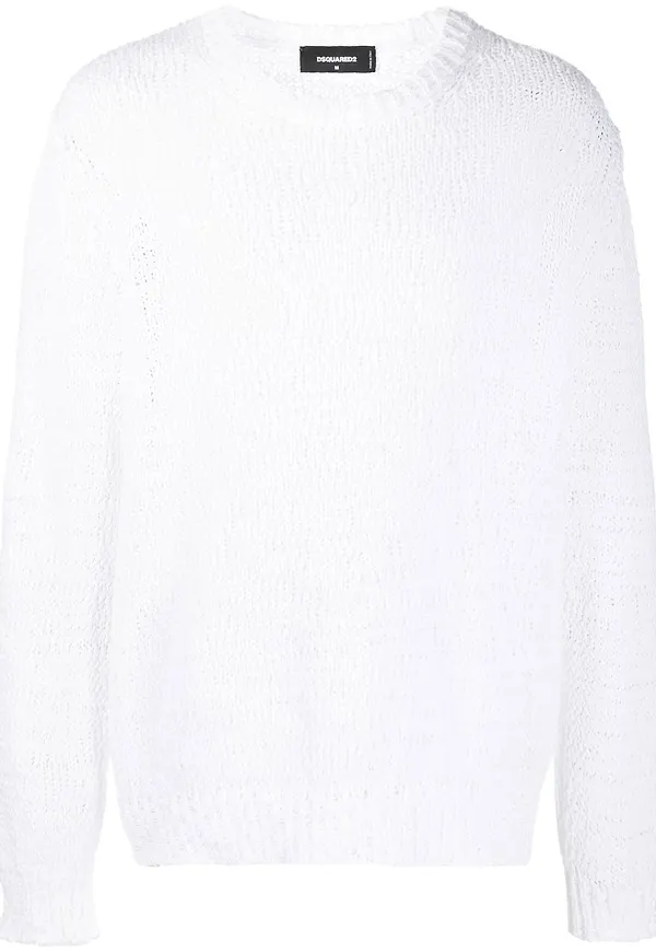 Dsquared2 stickad tröja - Vit