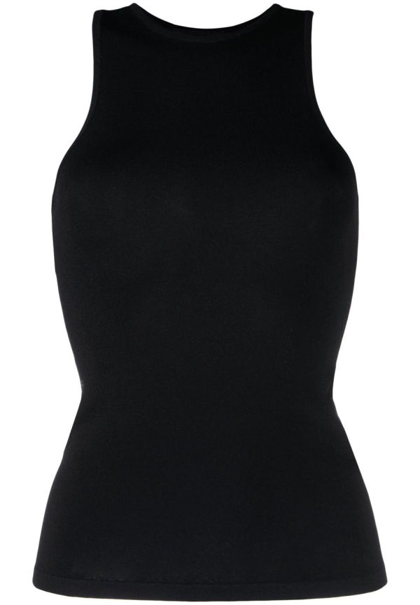 Dsquared2 stickat ärmlöst linne - Svart