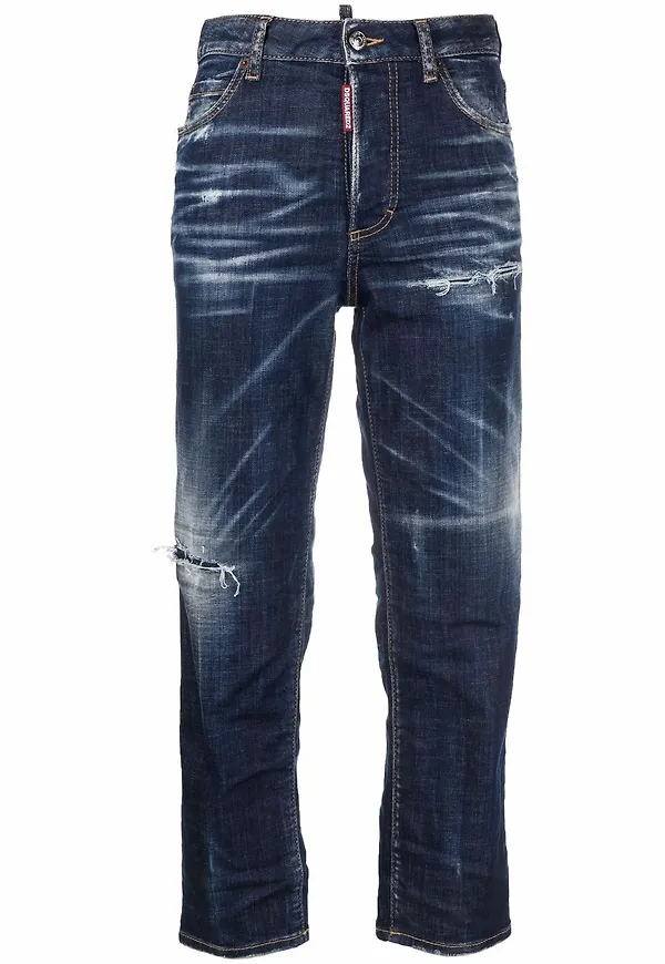 Dsquared2 straight-jeans - Blå