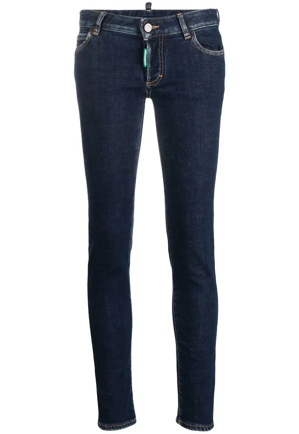 Dsquared2 straight-jeans - Blå