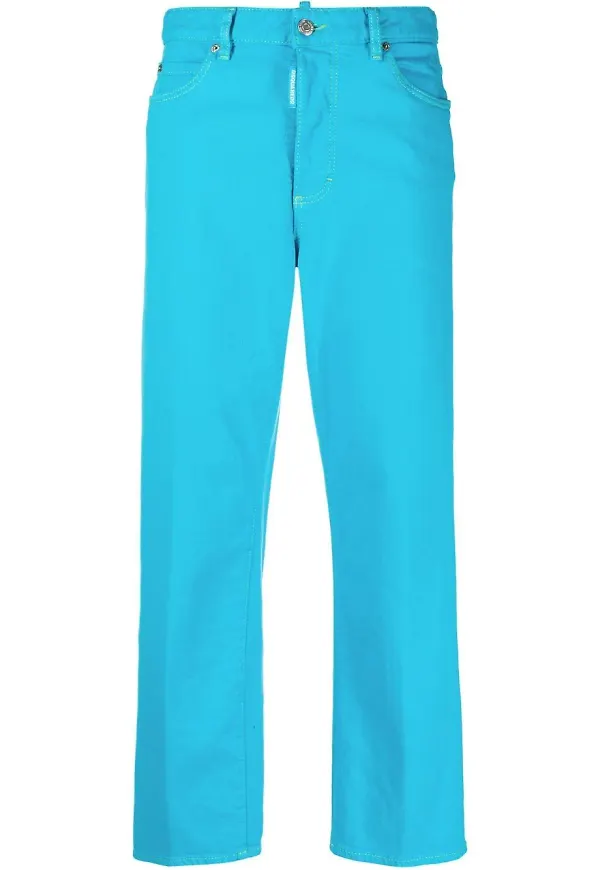 Dsquared2 straight-jeans - Blå