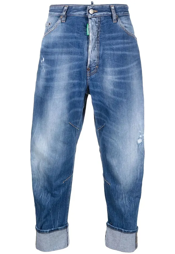 Dsquared2 straight-jeans - Blå