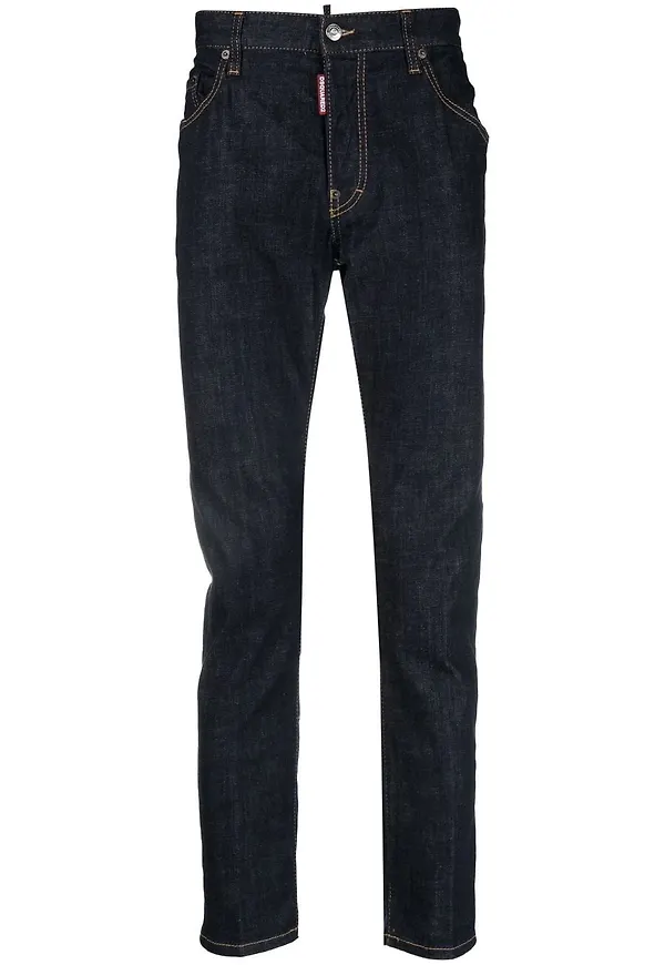 Dsquared2 straight-jeans - Svart