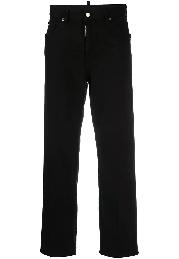 Dsquared2 straight-jeans - Svart