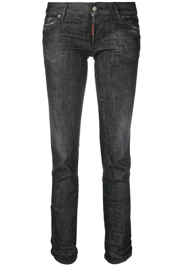 Dsquared2 straight-jeans - Svart