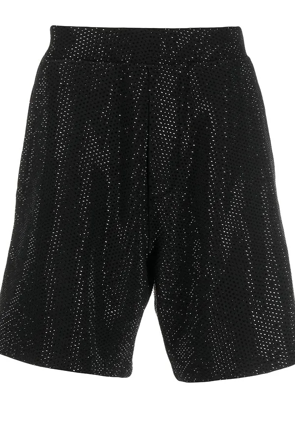 Dsquared2 strassprydda shorts - Svart