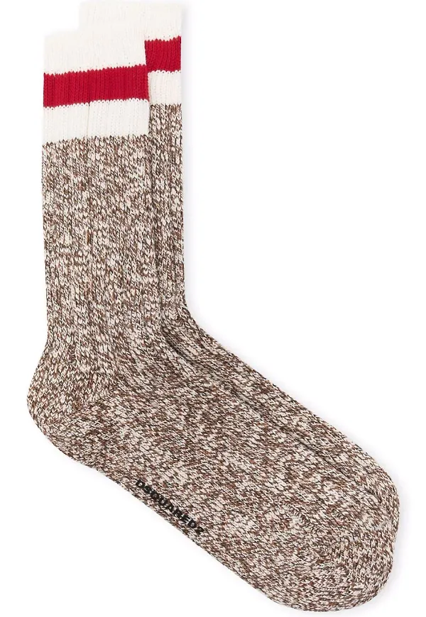 Dsquared2 strumpor med randdetalj - Brun