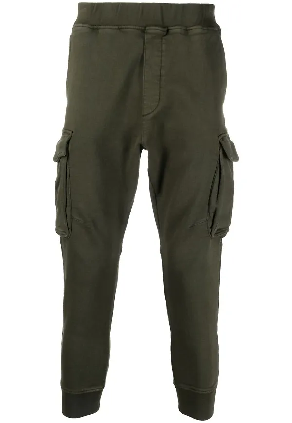 Dsquared2 sweatpants med cargofickor - Grön