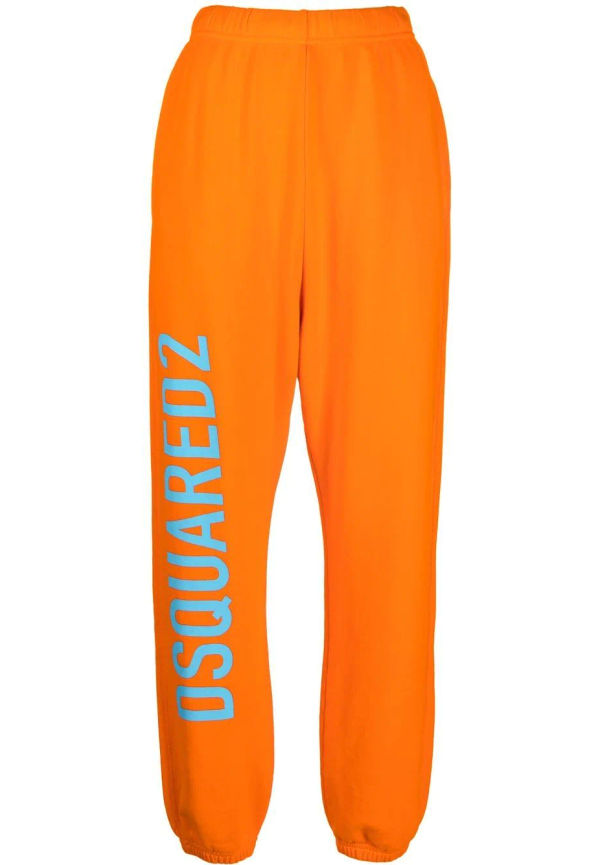 Dsquared2 sweatpants med logotyp - Orange