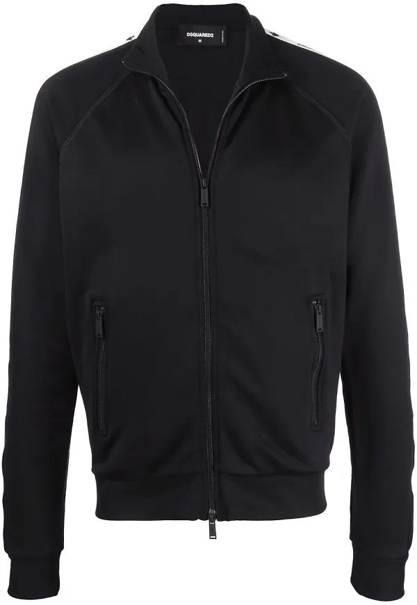 Dsquared2 sweatshirt med dragkedja - Svart