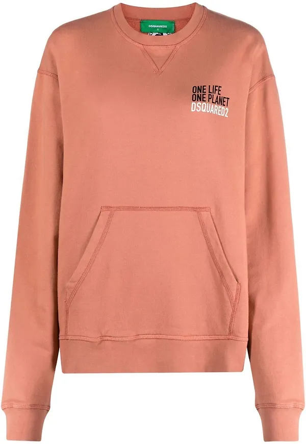 Dsquared2 sweatshirt med logotyp - Rosa