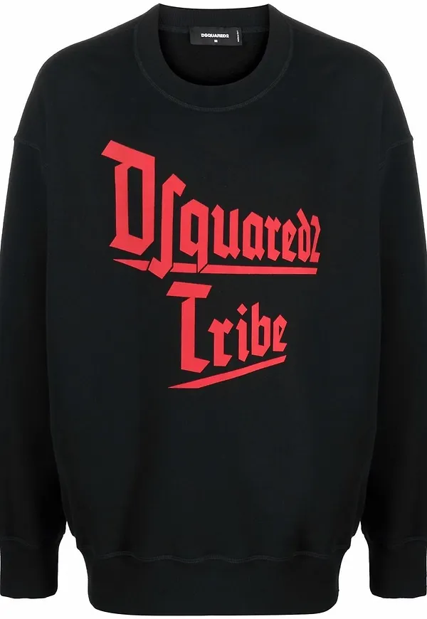 Dsquared2 sweatshirt med slogan - Svart