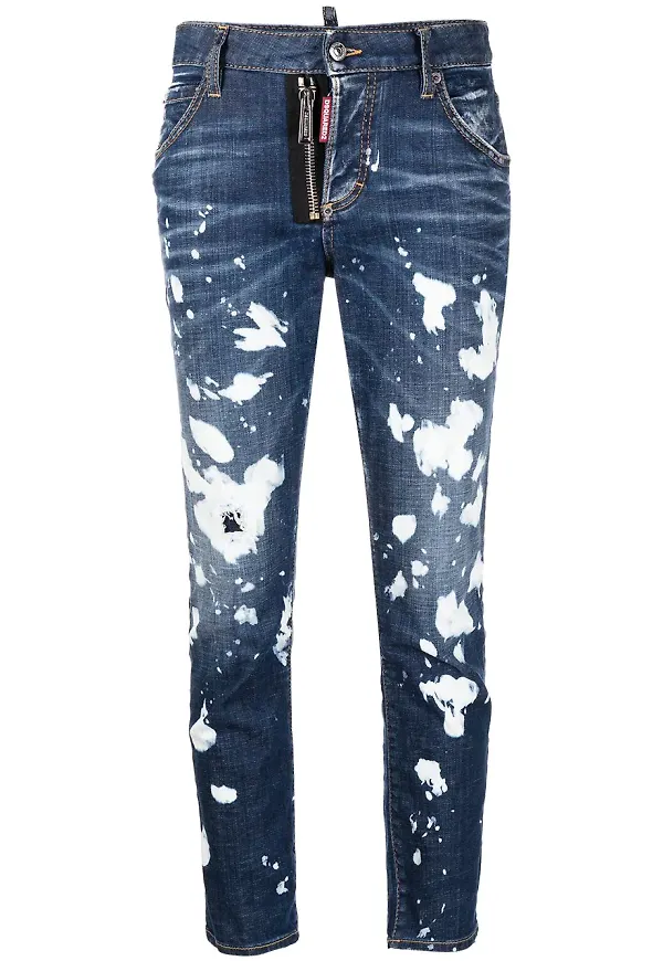 Dsquared2 syratvättade jeans - Blå