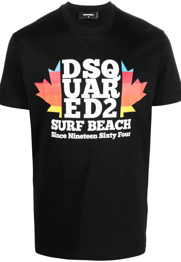Dsquared2 t-shirt med grafiskt tryck - Svart