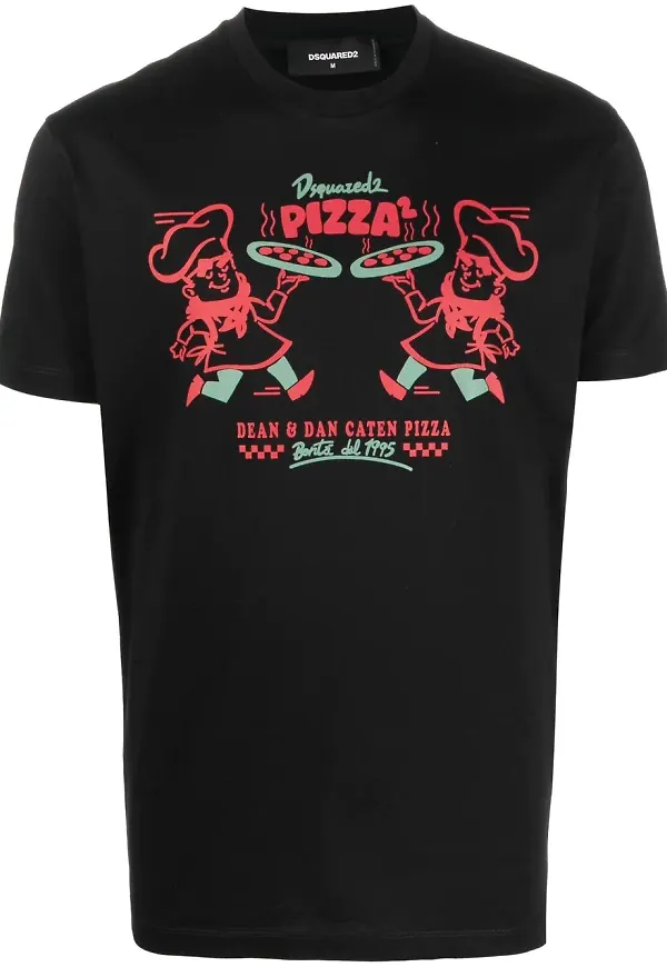 Dsquared2 t-shirt med grafiskt tryck - Svart