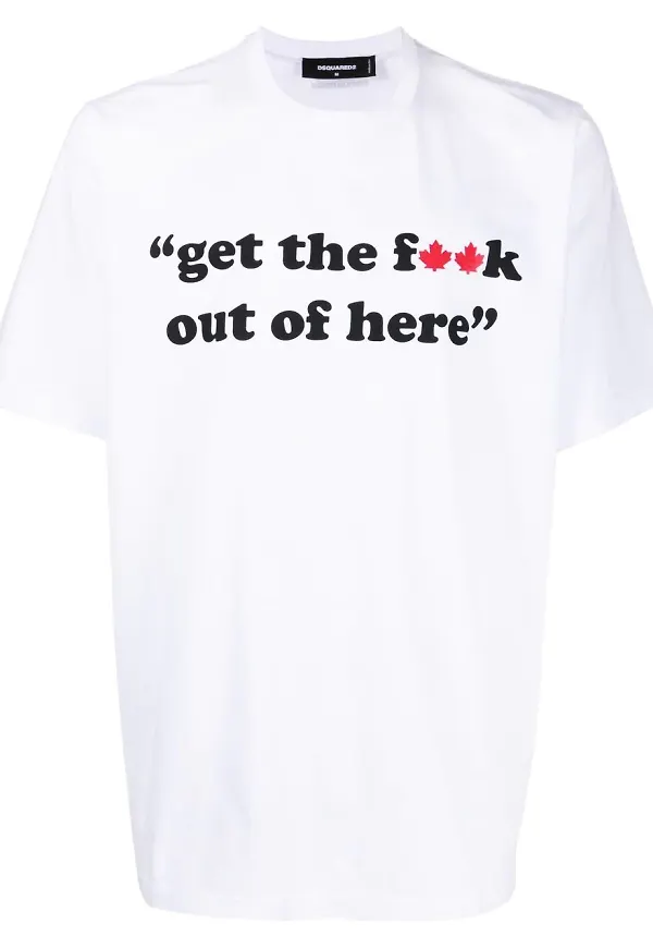 Dsquared2 t-shirt med grafiskt tryck - Vit