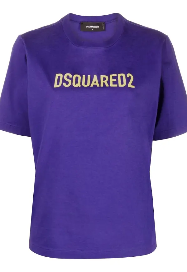 Dsquared2 t-shirt med logotyp - Lila